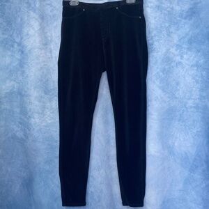 🍀2for$25🍀Croft & Barrow Black Straight Leg Pants Velour Or Corduroy Soft Texture